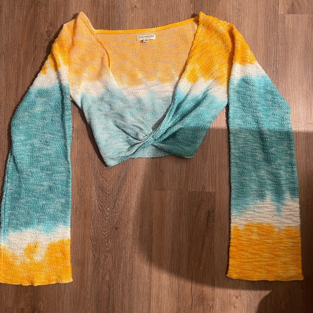 EARTHBOUND Yellow Knit Top